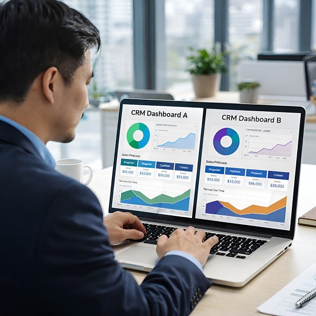 Mini analytics dashboard showing simplified data analysis and charts